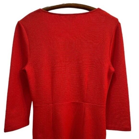 BODEN Bronte Ottoman Ribbed Dress in Red NWT - Picture 6 of 9